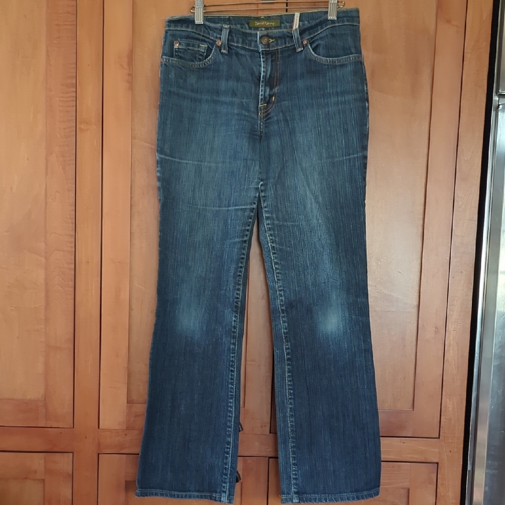 David Kahn Lauren Blue Straight Leg Jeans 8